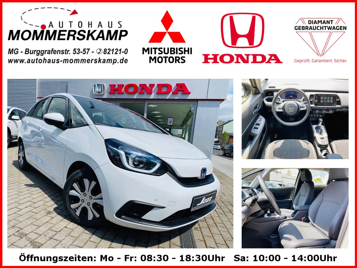 Honda Jazz 1,5 Hybrid Elegance Automatik+Sitzheizung+Tempomat+Klima+PDC+USB+LED